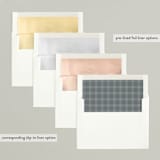 "Gallery Grid" - Retired Holiday Cards in Smoke by Sarah Curry - Envelope Liners