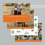 "winter wonderland landscape" - Retired Holiday Cards in Pumpkin by Alexandra Dzh - Back of Card