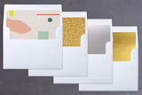 "Merryshape" - Retired Holiday Cards in Fruitcake by Meg Gleason - Envelope Liners