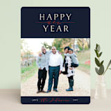 "Bliss" - Retired Holiday Cards in Navy by Jennifer Lew - Front