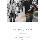 "Rainbow Overlay" - Retired Holiday Cards in Ink by Chryssi Tsoupanarias - Close-Up