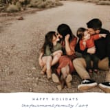 "Merry Minimalism" - Retired Holiday Cards in Navy by AK Graphics - Close-Up