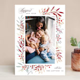 "HINTERLAND" - Retired Holiday Cards in Crimson by Melanie Kosuge - Front