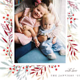 "HINTERLAND" - Retired Holiday Cards in Crimson by Melanie Kosuge - Close-Up