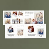 "Modern Merry" - Retired Holiday Cards in Posey Peach by Grace Cobb - Interior Options