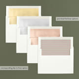"Modern Merry" - Retired Holiday Cards in Posey Peach by Grace Cobb - Envelope Liners