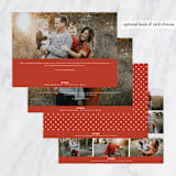 "Three things" - Retired Holiday Cards in Rouge by Bethan - Back of Card