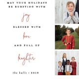 "Three things" - Retired Holiday Cards in Rouge by Bethan - Close-Up