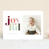 "Festive joyful" - Retired Holiday Cards in Spice by Hudson meet Rose - Front