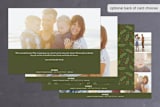 "All Together" - Retired Holiday Cards in Emerald by Lorent and Leif - Back of Card