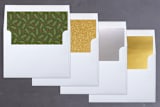 "All Together" - Retired Holiday Cards in Emerald by Lorent and Leif - Envelope Liners