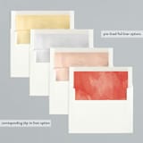 "New Mr. & Mrs." - Retired Holiday Cards in Rose by Beth Murphy - Envelope Liners