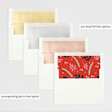 "notably merry" - Retired Holiday Cards in Cherry by lena barakat - Envelope Liners