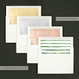 "Minimal Greenery" - Retired Holiday Cards in Pine by Monika Torun - Envelope Liners