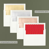 "VERDOR" - Retired Holiday Cards in Cardinal by Melanie Kosuge - Envelope Liners