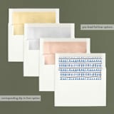"Watercolor Framed" - Retired Holiday Cards in Celestial by Luz Alliati - Envelope Liners