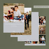 "Perfectly Simple" - Retired Holiday Cards in Silver Cloud by Pine Street Creative - Back of Card