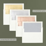 "Perfectly Simple" - Retired Holiday Cards in Silver Cloud by Pine Street Creative - Envelope Liners