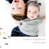 "Joyful Confetti" - Retired Holiday Cards in Poppy by Kelly Ventura - Close-Up