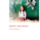 "Leaflet" - Retired Holiday Cards in Crimson by Jack Knoebber - Close-Up
