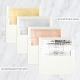 "Leaflet" - Retired Holiday Cards in Crimson by Jack Knoebber - Envelope Liners