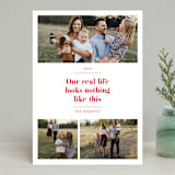 "Real Life." - Retired Holiday Cards in Ruby by Hudson meet Rose - Front