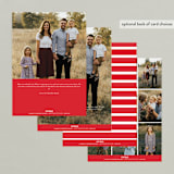 "Real Life." - Retired Holiday Cards in Ruby by Hudson meet Rose - Back of Card