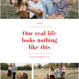 "Real Life." - Retired Holiday Cards in Ruby by Hudson meet Rose - Close-Up