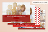 "To You and Yours" - Retired Holiday Cards in Crimson by Tanya Lee of Frooted Design - Back of Card