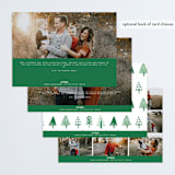 "Tiny Trees" - Retired Holiday Cards in Balsam Fir by Melissa Egan of Pistols - Back of Card