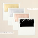 "So Few" - Retired Holiday Cards in Licorice by lena barakat - Envelope Liners