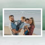 "tied in a bow" - Retired Holiday Cards in Linen by Erin Deegan - Front