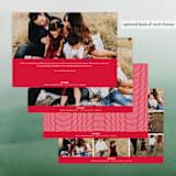 "tied in a bow" - Retired Holiday Cards in Linen by Erin Deegan - Back of Card