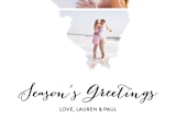 "Love Location" - Retired Holiday Cards in Snow by Heather Buchma - Close-Up