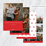 "Joyful Note" - Retired Holiday Cards in Berry by Lea Velasquez - Back of Card