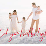 "Let Your Heart Be Light" - Retired Holiday Cards in Cardinal by Leah Ragain - Close-Up