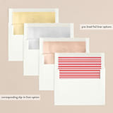 "Let Your Heart Be Light" - Retired Holiday Cards in Cardinal by Leah Ragain - Envelope Liners