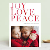 "Inspire" - Retired Holiday Cards in Crimson by Carrie ONeal - Front