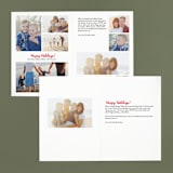 "Warm Holiday Wishes" - Retired Holiday Cards in Icing by Design Lotus - Interior Options