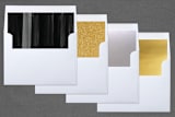 "A Brush of Joy" - Retired Holiday Cards in Noir by The Carillos - Envelope Liners