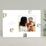 "Spread Peace" - Retired Holiday Cards in Sand by Jessica Maslyn - Front