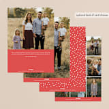 "No Regrets" - Retired Holiday Cards in Indigo by Olivia Raufman - Back of Card