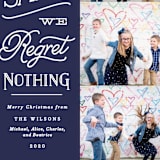 "No Regrets" - Retired Holiday Cards in Indigo by Olivia Raufman - Close-Up