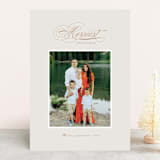 "Christmas Waltz" - Retired Holiday Cards in Copper by Jula Paper Co. - Front