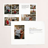 "Christmas Waltz" - Retired Holiday Cards in Copper by Jula Paper Co. - Interior Options