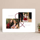"Ampersand" - Retired Holiday Cards in Wine by Brianne Larsen - Front