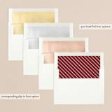 "Ampersand" - Retired Holiday Cards in Wine by Brianne Larsen - Envelope Liners