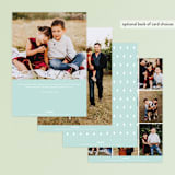 "Softly Scripted" - Retired Holiday Cards in Glacier by Jessica Williams - Back of Card