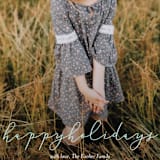 "Softly Scripted" - Retired Holiday Cards in Glacier by Jessica Williams - Close-Up