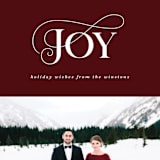 "Elegantly Stated" - Retired Holiday Cards in Maroon by Ekko Studio - Close-Up